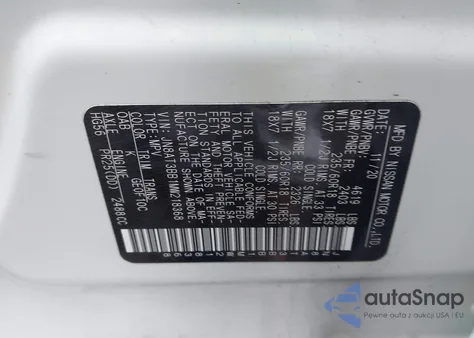 2021 Nissan Rogue Sv Intelligent Awd z USA, uszkodzony, nr VIN JN8AT3BB1MW218368